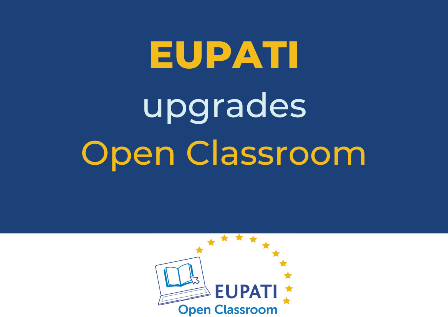 Eupati Upgrades Open Classroom Eupati